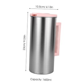 BIUDECO Juice Containers Lids for Fridge Juice Pitcher Ice Tea Pitcher for Fridge