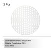 sourcing map Plastic Mesh Canvas Sheet 9.6cm/ 3.8" White Round