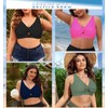 Women Plus Size Bikini Top Push Up Knot Front Bikini