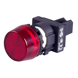 A20P-2TEQ4R, 22mm LED Pilot lamp, Extended Type, 24V AC/DC, Red Lens