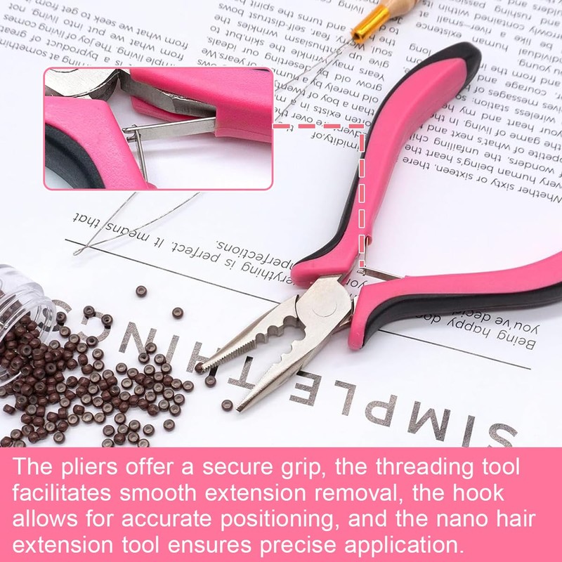 Hair Extension Pliers Kit Hair Extension Tools for Easy and