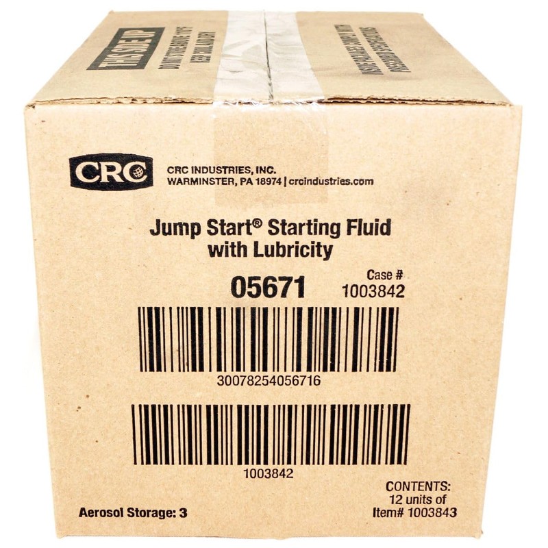 CRC 05671-12PK Starting Fluid with Lubricity, 11 fl. oz., Pack