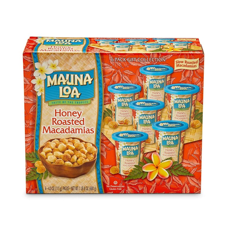 Mauna Loa Premium Roasted Macadamia Nuts, Honey Roasted Flavor, 4