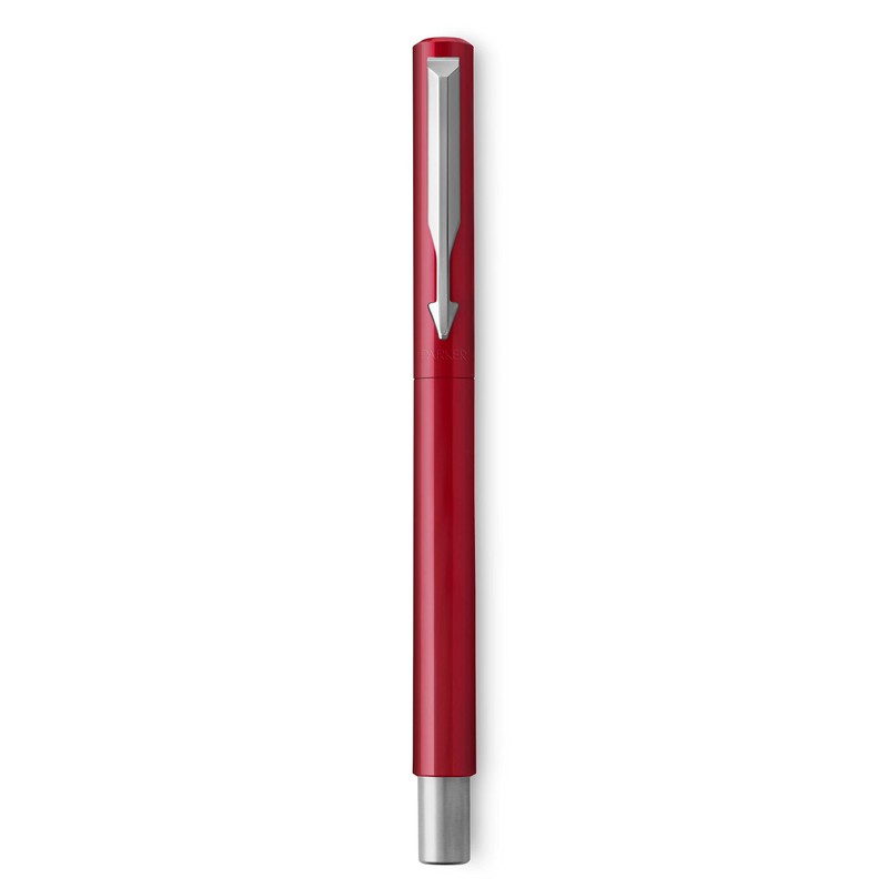 Parker Vector Premium Rollerball Pen - Red Barrel with Chrome