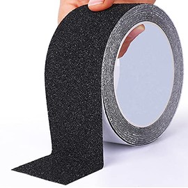 Anti Slip Tape Grip Tread Tape Waterproof 4 inch x 16 ft Heavy Duty Abrasive Adhesive Black Tape for Outdoor/Indoor Stairs Steps Floor Ramps