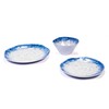 Prepara 12 Piece Melamine Dinnerware Set, Blue Speckle