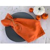 Linen Napkins –100% French Flax – Hemstitch Stonewashed Pure Linen