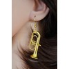 Miniblings Earrings Plated Tenor Horn Tuba Jazz Orchestra Tubas with