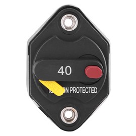 40 Amp Manual Reset Circuit Breaker Switch Car Boat Fuse Holder Waterproof