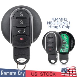 Unbranded 4 Button Prox Remote Fob Smart Car Key For Mini Cooper 2014 2015 2016 2017 2018