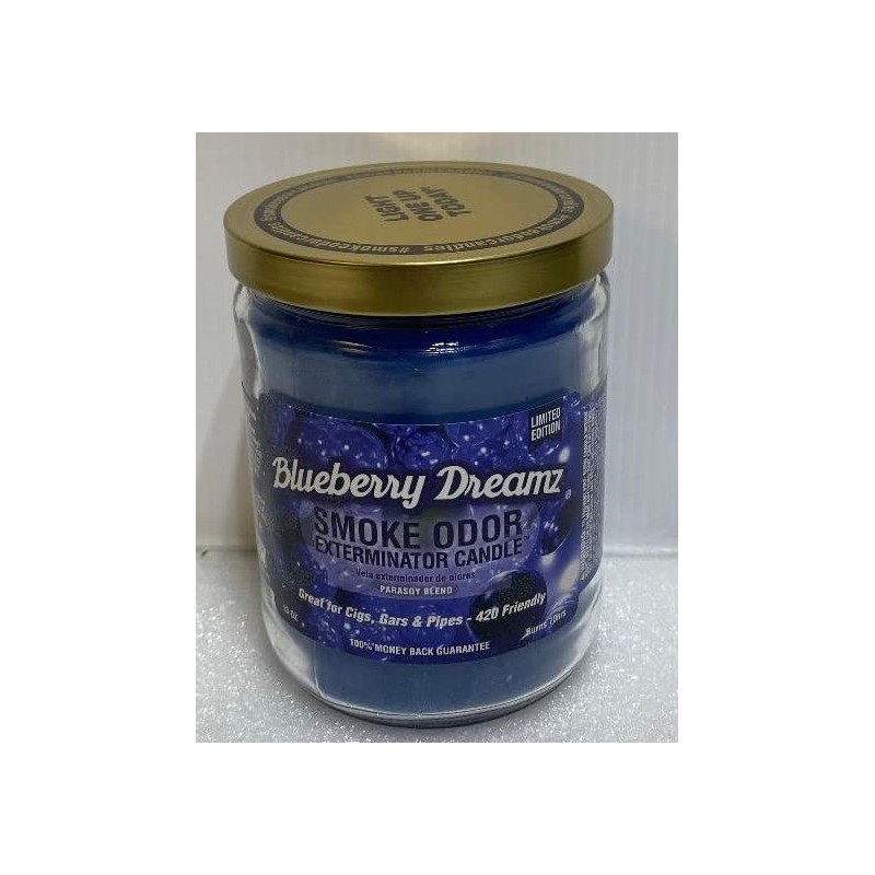 Smoke Odor Exterminator, Blueberry Dreamz Candle, (TIME ONLY), 13oz, 13