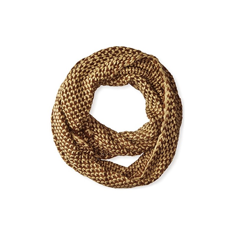 La Fiorentina Women's Popcorn Infinity Knit Scarf, Camel, One Size