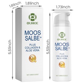 100ml Moossalbe Gegen Gesicht Falten, Mooscreme für Aktiv Hautreparatur, 100% Rein Natürliche Hefesalbe Antifaltencreme für Alle Hauttypen