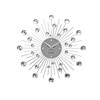 KARLSSON "Sunburst Wall Clock, Silver