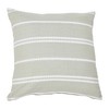 Creative Co-Op 20" Square Embroidered Multistripe Cotton Pillow Decorative Pillow,