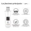 Ezzyso Limpiador Ultrasónico Scrubber Facial Skin Peeling Portatil
