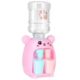 Kisangel Mini Water Dispenser for Fun Pretend Play Kitchen Appliance Dual Water Outlet Design Enhances Imagination Creativity for Parent Interaction
