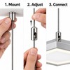 15Pcs 1M Adjustable LED Panel Suspension Cables – Steel Hanging