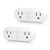 HBN Smart Plug 15A, WiFi Outlet Extender Dual Socket Plugs