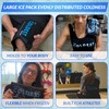 Coldest Gel Ice Pack, Reusable Flexible Ice Packs for Injuries,