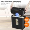 Paper Shredder for Home Use,VidaTeco 6-Sheet Cross-Cut Shredder,Also Shred Card/Clip/Staple,P-4