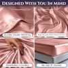 SLEEP SANCTUARY Satin Sheets King Size – 4 Piece Luxury
