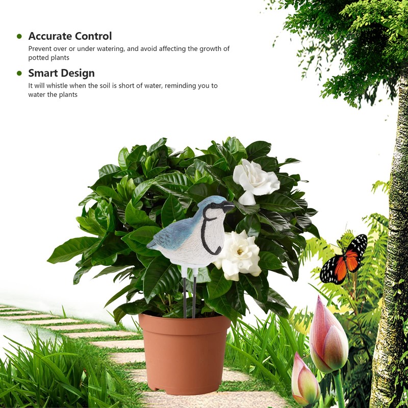 Zerodis Soil Moisture Alarm Meter, Hygrometer Sensor Gardening Tool Kit