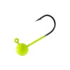 Temorah Fly Tying Jig Heads (Fluorescent Chartreuse, 1/8 OZ 50PCS)