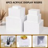 Hmdkepf 6Pcs Buffet Risers, Food Risers for Buffet Table Display