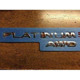 NEW OEM 2015-2017 NISSAN MURANO REAR HATCH EMBLEM "PLATINUM AWD"