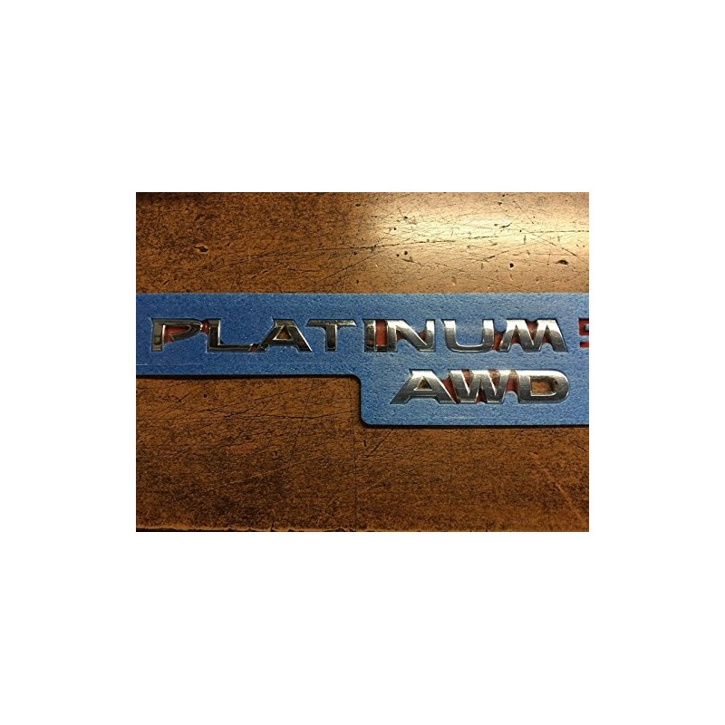NEW OEM 2015-2017 NISSAN MURANO REAR HATCH EMBLEM "PLATINUM AWD"