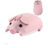 Wireless Mouse Pink Cute Pig Design Bluetooth Dual Mode Portable