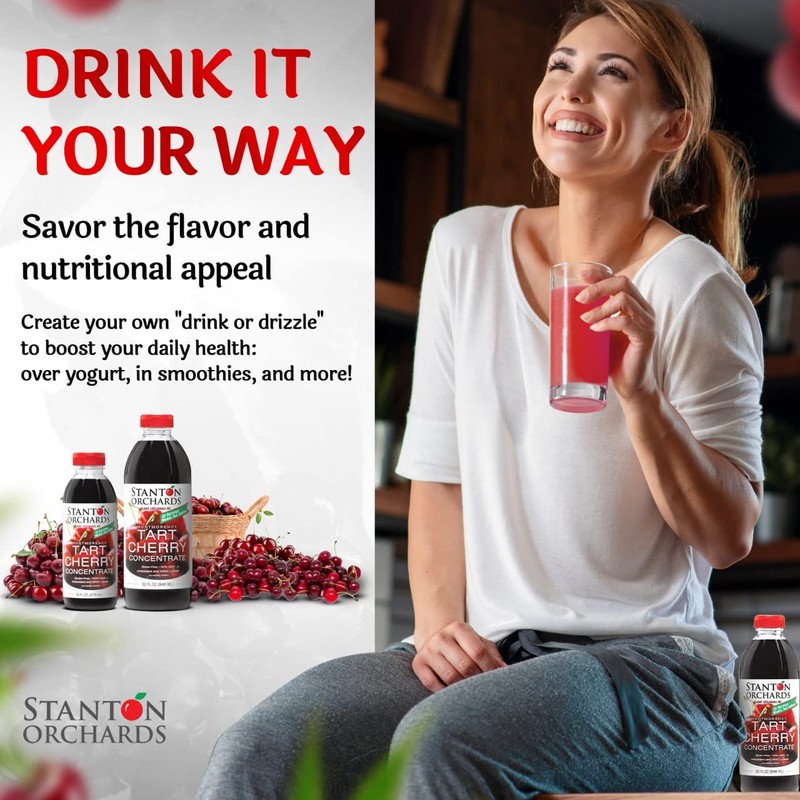 Stanton Orchards Montmorency tart cherry concentrate - Unsweetened 100% Juice