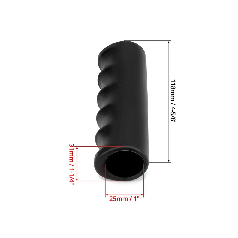 QWORK Non-Slip Wheelbarrow Handles, Inner Diameter 25 mm, Length 12