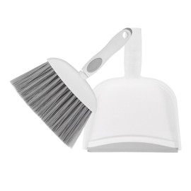 Kichvoe Juego Pequeño De Recogedor Y Escoba Polvo De Plástico con Cepillo De Limpieza Plumero De Escritorio para Chimenea Y Mostrador De Cocina para El Hogar Y La Oficina