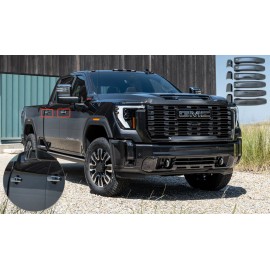 Xtreme Trux Gloss Black Door Handle Covers 6 pc Set For 19-24 GMC Sierra 2500 3500