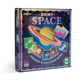eeBoo: Shiny Space Memory & Matching Game - 24 Pairs to Match & Memorize, Colorful Tiles, Encourages Recognition, Concentration Skills, Kids Ages 5+