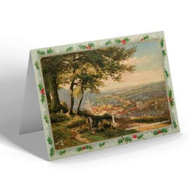 CHRISTMAS CARD - Vintage Worcestershire - Malvern from Prospect Point