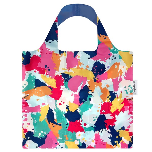 allydrew Allybag Foldable & Lightweight Reusable Grocery Bag, Abstract Art
