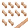 Wooden Train Accessories (Wood Colour) Pack of 10
