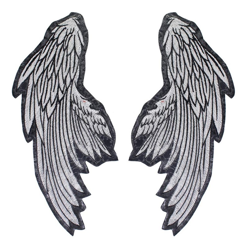 PaEmbro Angel Wing Patches Embroidered Fabric Patches Iron On Patch