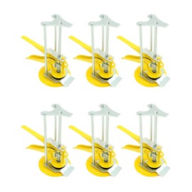 QWORK Tile Locator, Tile Leveling System, 6 Pack Wall Tile Height Regulator Locator, Adjustable Height 1-10cm, Labor Saving Arm, Heighter Leveler lift, for Building Walls Floor Doors and Cabinet