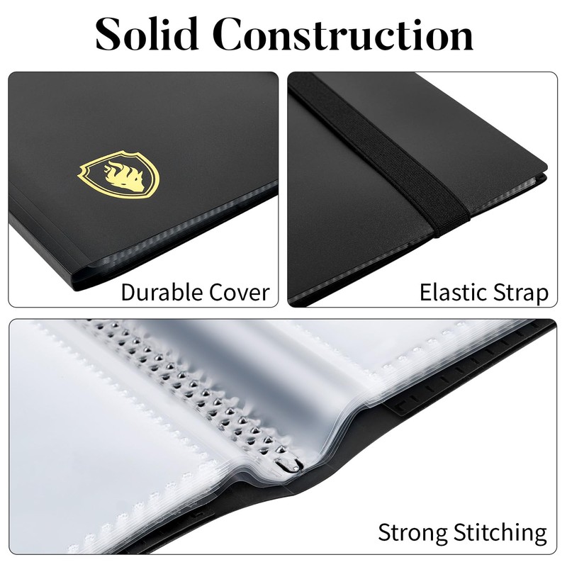 Card Binder 9 Pocket, Fabmaker 396 Pockets Trading Card Binder,