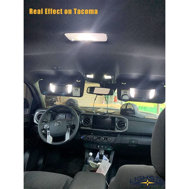 LIGHSTA 11PCS Super Bright White LED Interior Light Kit Package