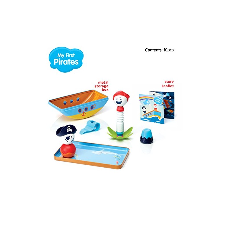 SmartMax My First Pirates - Juego magnético de viaje STEM