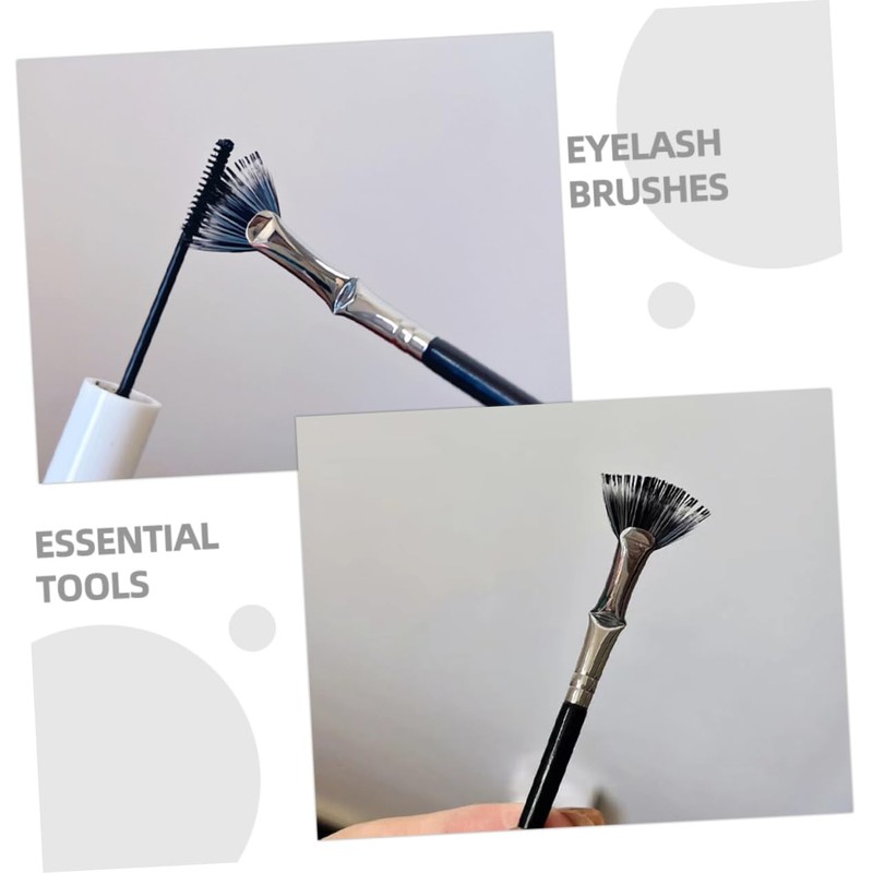 Outanaya Eyelash Brush Applicator Tool for Eye Makeup Fan-shaped Design