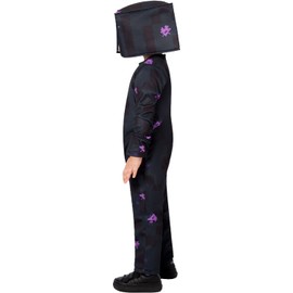 Unisex Kids 3D Enderman Costume,Boys Mineworld Cosplay Enderman Party Performance Dress Up Set