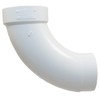 PlumberStop - 4" DWV PVC Long Sweep 1/4 Bend 90