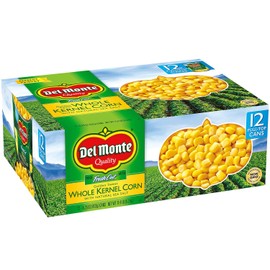 Del Monte Whole Kernel Corn Made With Fresh Cut With Natural Sea Salt 12/15.25 Oz Net Wt 183 Oz, ()