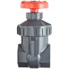 Spears PVC Gate Valve, Non-Rising Stem, Viton O-Ring, 1-1/2" NPT